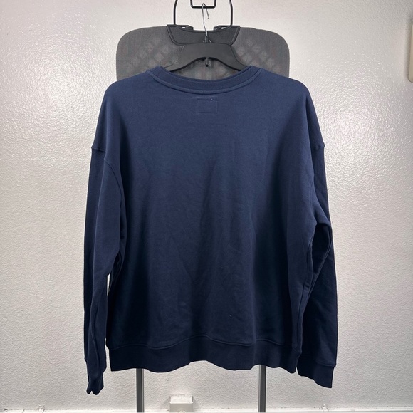 Goodfellow & Co Men's Navy Crewneck Sweater with Emblem Size XL - Picture 5 of 7